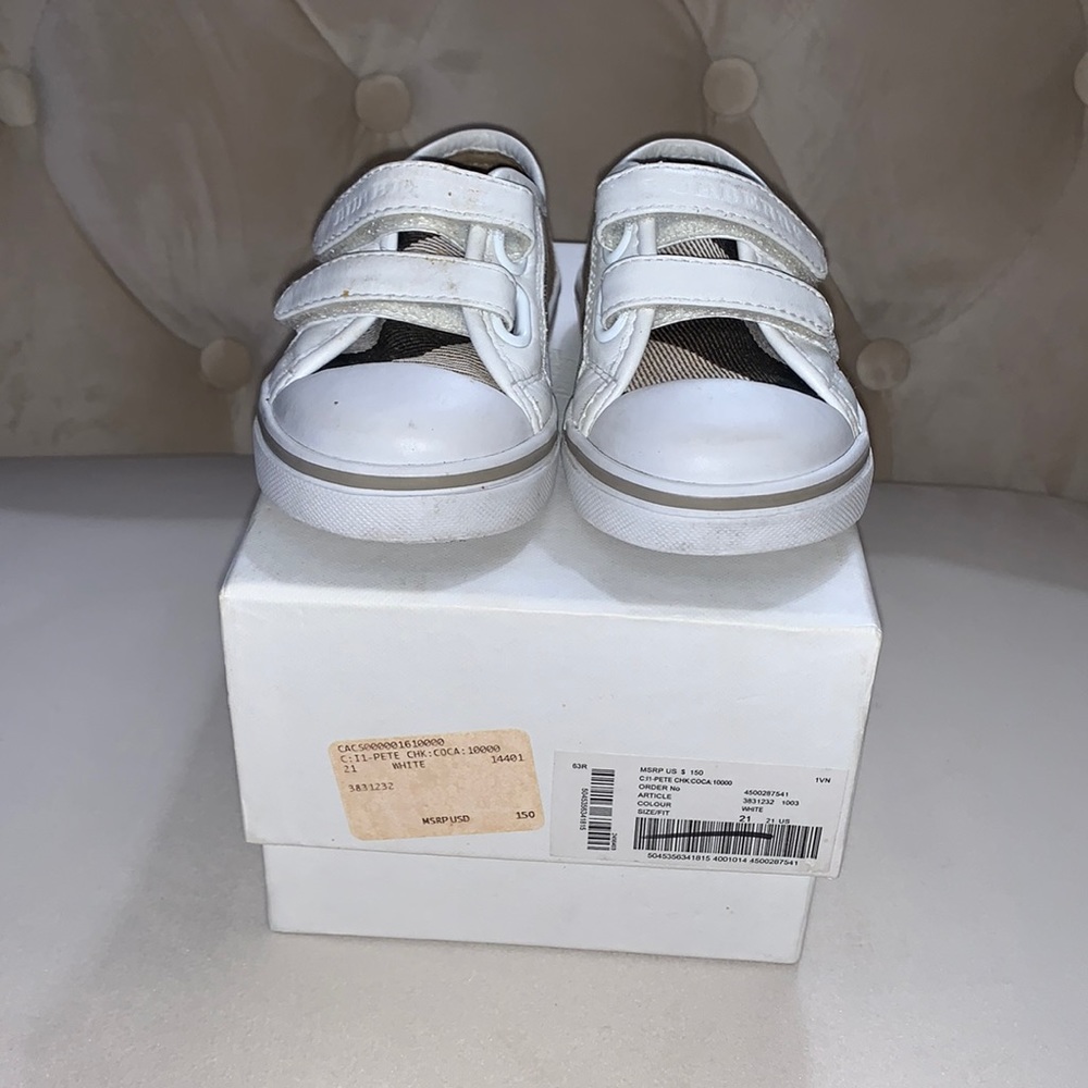 Unisex Toddler Burberry Check Sneakers